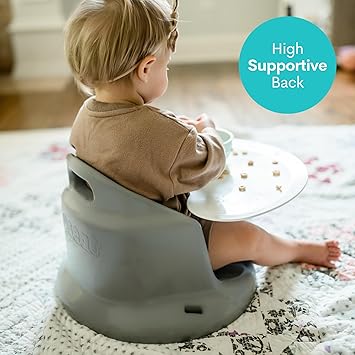 Upseat Baby Floor Seat Booster Chair for Sitting Up with Removable Tray for Meals and Playtime, Developed with Physical Therapists for Safe and Healthy Hip Development and Posture
